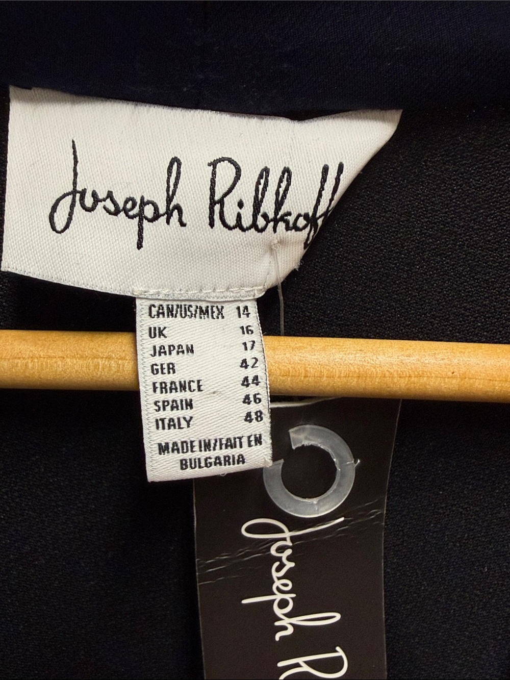Joseph Ribkoff Navy Blue Zip-Front Dress - Picture 3 of 4